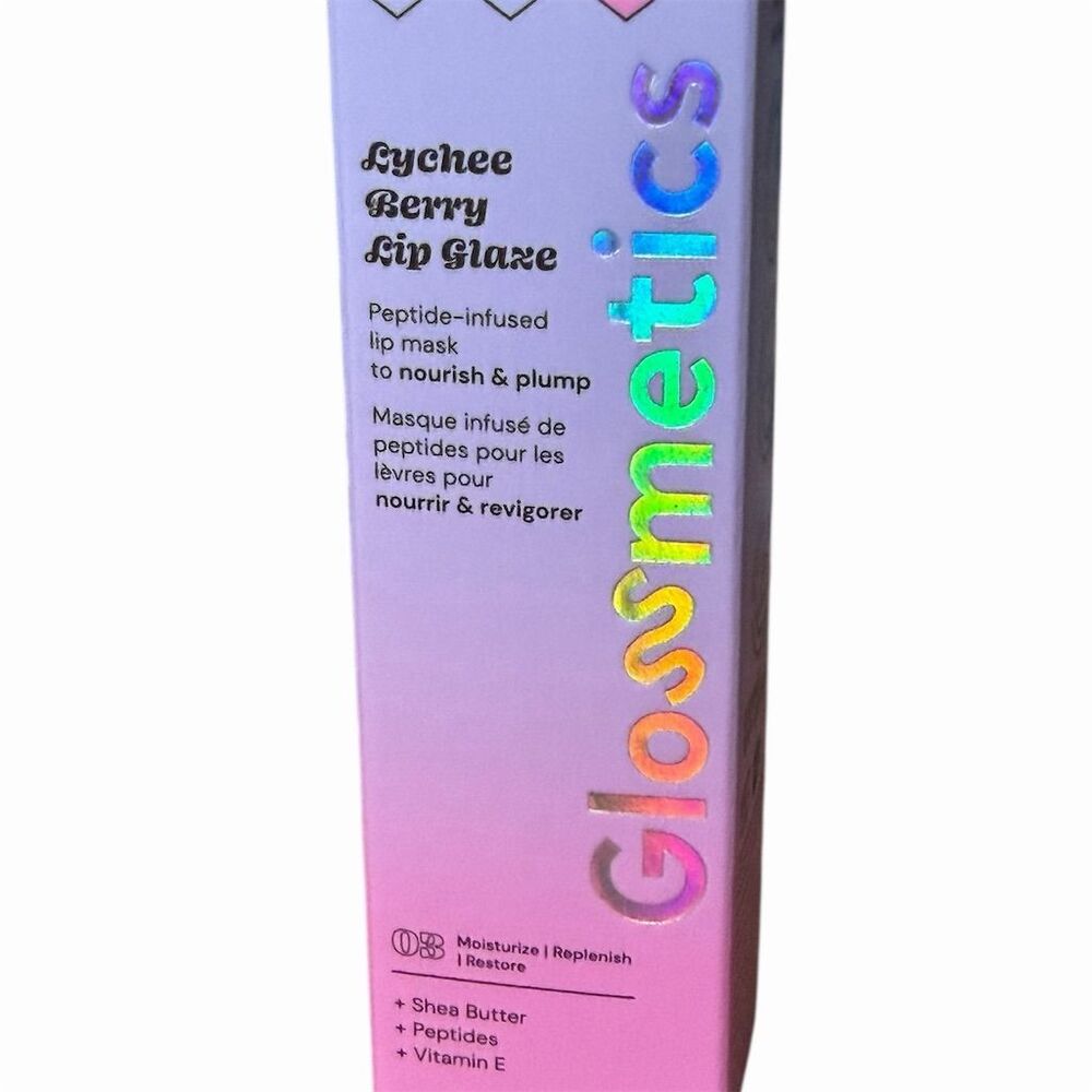 Glossmetics Lychee Berry Lip Glaze Shine Hydrating Glossy Finish
